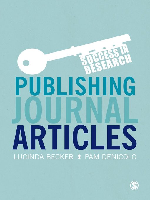 Title details for Publishing Journal Articles by Lucinda Becker - Available